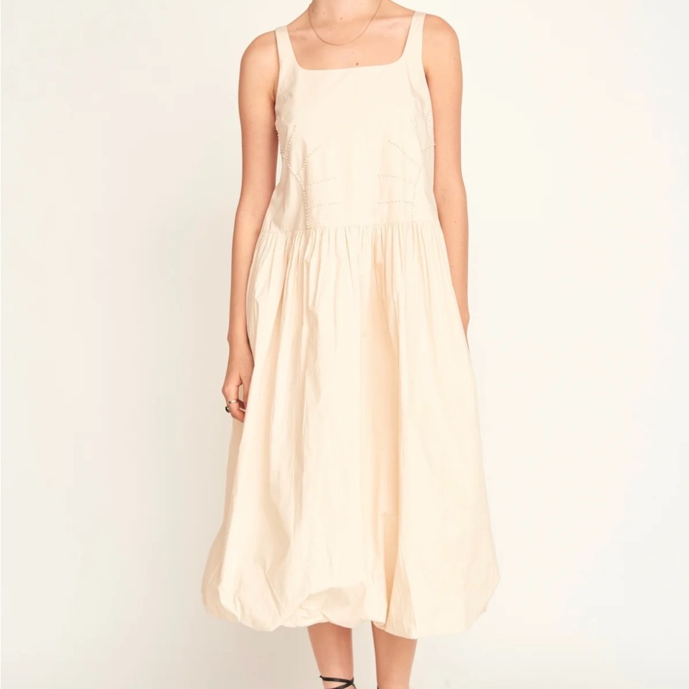 Mirth Sunrise Bubble Hem Midi Dress